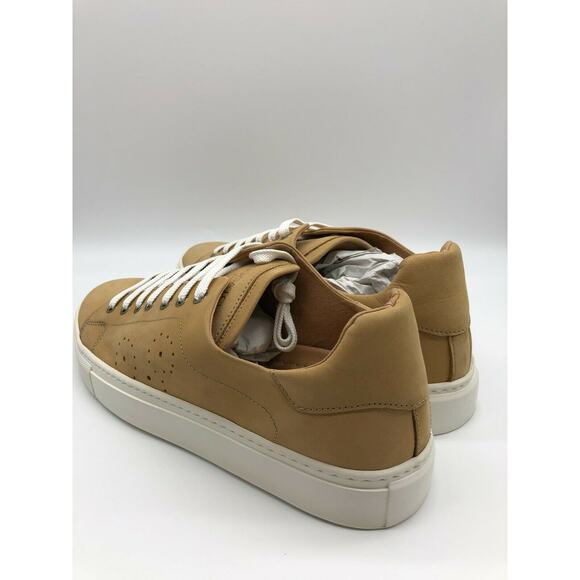 BUGATCHI Solid Nubuck Leather Sneaker In Maple Size 10 Made in Italy MSRP 275$ - Picture 8 of 12